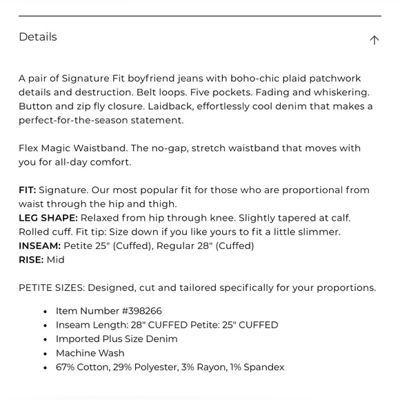 LANE BRYANT Signature Fit Boyfriend Jean- Light Wash with Patchwork, Size 22 - Picture 4 of 13